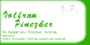 volfram pinczker business card